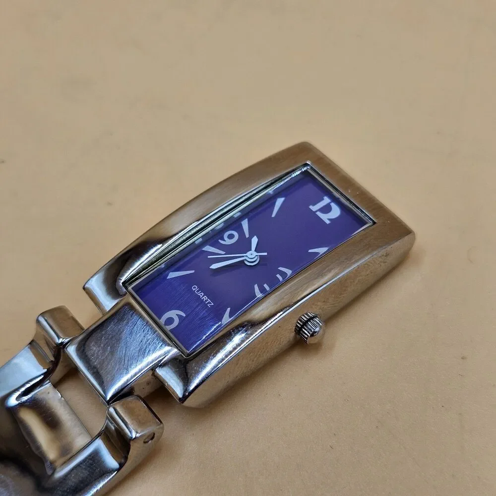 Levenger Womens Purple Quartz Pocket Watch New Battery Runs Great